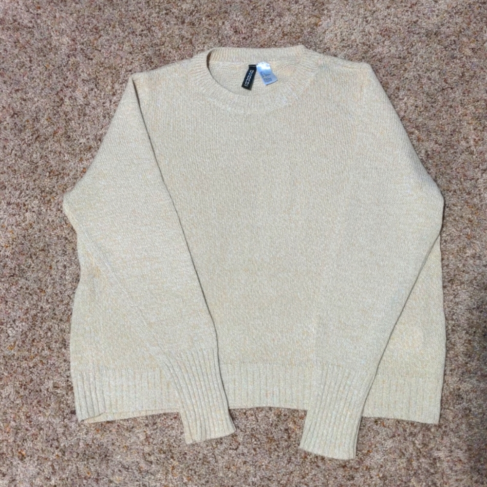H&M Knit Beige Crop Sweater